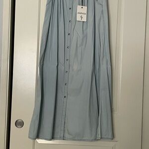 Pistola Sky Blue A-Line Skirt